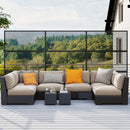 Metal Privacy Screen with Expansion Bolts and Connection Screws-Black