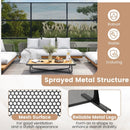 Metal Privacy Screen with Expansion Bolts and Connection Screws-Black by LJGDeals