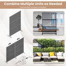 Metal Privacy Screen with Expansion Bolts and Connection Screws-Black by LJGDeals