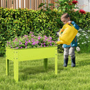 Metal Raised Garden Bed with Legs and Drainage Hole-24 x 11 x 18 inches by LJGDeals