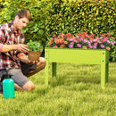 Metal Raised Garden Bed with Legs and Drainage Hole-24 x 11 x 18 inches by DirectDeals