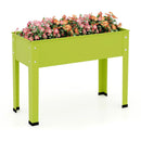 Metal Raised Garden Bed with Legs and Drainage Hole-24 x 11 x 18 inches by LJGDeals