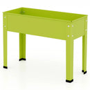 Metal Raised Garden Bed with Legs and Drainage Hole-24 x 11 x 18 inches by LJGDeals