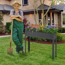 Metal Raised Garden Bed with Legs and Drainage Hole for Vegetable Flower-40 x 11 x 31.5 inches by LJGDeals