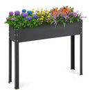 Metal Raised Garden Bed with Legs and Drainage Hole for Vegetable Flower-40 x 11 x 31.5 inches by LJGDeals