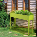 Metal Raised Garden Bed with Legs and Drainage Hole-40 x 11 x 31.5 inches by LJGDeals
