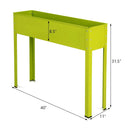 Metal Raised Garden Bed with Legs and Drainage Hole-40 x 11 x 31.5 inches by LJGDeals