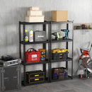 4-Tier Metal Shelving Unit with Anti-slip Foot Pad and Anti-tipping Device by LJGDeals