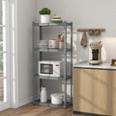 4-Tier Metal Shelving Unit with Anti-slip Foot Pad and Anti-tipping Device by LJGDeals