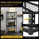 4-Tier Metal Shelving Unit with Anti-slip Foot Pad and Anti-tipping Device by LJGDeals