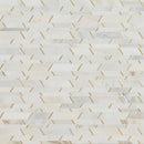 MSI Metro Gold Pattern Stone Metal Mosaic Wall and Floor Tile 12.09"x12.21"