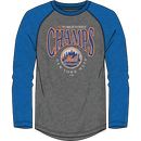 New York Mets 1969 World Series Charge the Mound Stars Raglan 3/4-Sleeve T-Shirt by Dynasty Sports & Framing