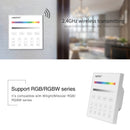 MiBoxer RGB/RGBW Wall Mounted Smart Panel Wireless Remote 4 Zones 2.4G RF Compatible with Miboxer WL5, FUT039, FUT045, FUT039W, FUT039S, LS2 Controllers