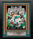Miami Dolphins All-Time Greats 8" x 10" Framed Football Photo by Dynasty Sports & Framing