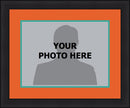 MLB Baseball Photo Picture Frame Kit - Miami Marlins (Orange Matting, Teal Trim) by Dynasty Sports & Framing