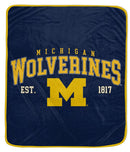 Michigan Wolverines 50" x 60" Vintage Arch Block Blanket by Dynasty Sports & Framing