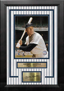 Mickey Mantle in Color New York Yankees 8" x 10" Framed Baseball Photo with Engraved Autograph by Dynasty Sports & Framing