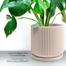 Mid-Century Ribbed Planter