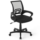 Mid-Back Mesh Office Chair Ergonomic Computer Chair with Lumbar Support-Black by LJGDeals
