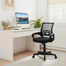 Mid-Back Mesh Office Chair Ergonomic Computer Chair with Lumbar Support-Black by LJGDeals