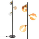 Mid Century Floor Lamp with 3 Glass Globe Lampshades and Weighted Base by LJGDeals