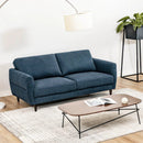 72 Inch Small Fabric Loveseat Sofa Couch with Wood Legs by LJGDeals