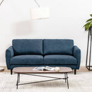 72 Inch Small Fabric Loveseat Sofa Couch with Wood Legs by LJGDeals