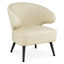 Mid Century Modern Accent Chair with Diamond Stitched Upholstery by DirectDeals