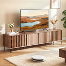 Mid Century Modern Entertainment Center with 4 Storage Cabinets for Living Room by LJGDeals