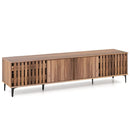 Mid Century Modern Entertainment Center with 4 Storage Cabinets for Living Room by LJGDeals