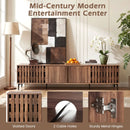 Mid Century Modern Entertainment Center with 4 Storage Cabinets for Living Room by LJGDeals