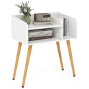 Mid Century Modern Nightstand with Open Shelves by LJGDeals