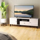Mid Century Modern TV Stand Entertainment Center for 80" TVs-Oak by LJGDeals