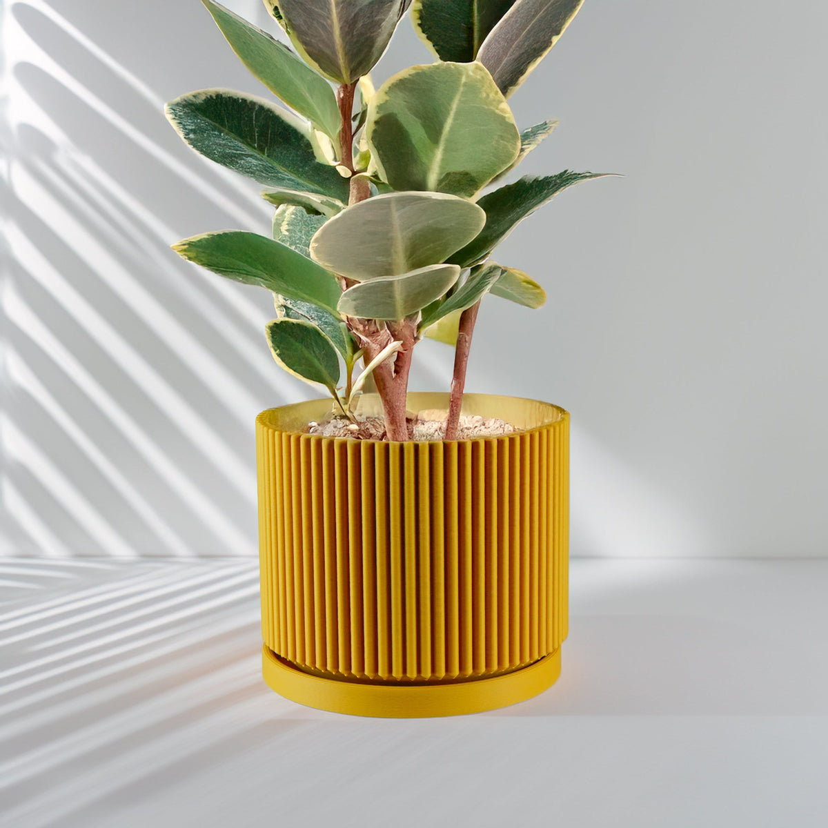 Mid-Century Ribbed Planter, photo 4 of 18