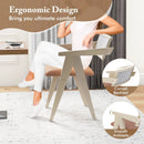 Mid Century Wooden Accent Chairs with Leathaire Seat Cushions Set of 2 by LJGDeals