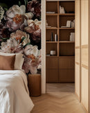 Midnight Bloom Dark Romantic Peony Wallpaper Mural