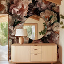 Midnight Bloom Dark Romantic Peony Wallpaper Mural