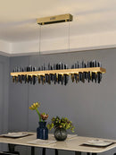 Midnight Shadow Linear Chandelier