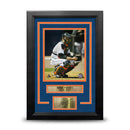Mike Piazza Catching Action 8"x 10" Framed Baseball Photo with Engraved Autograph by Dynasty Sports & Framing
