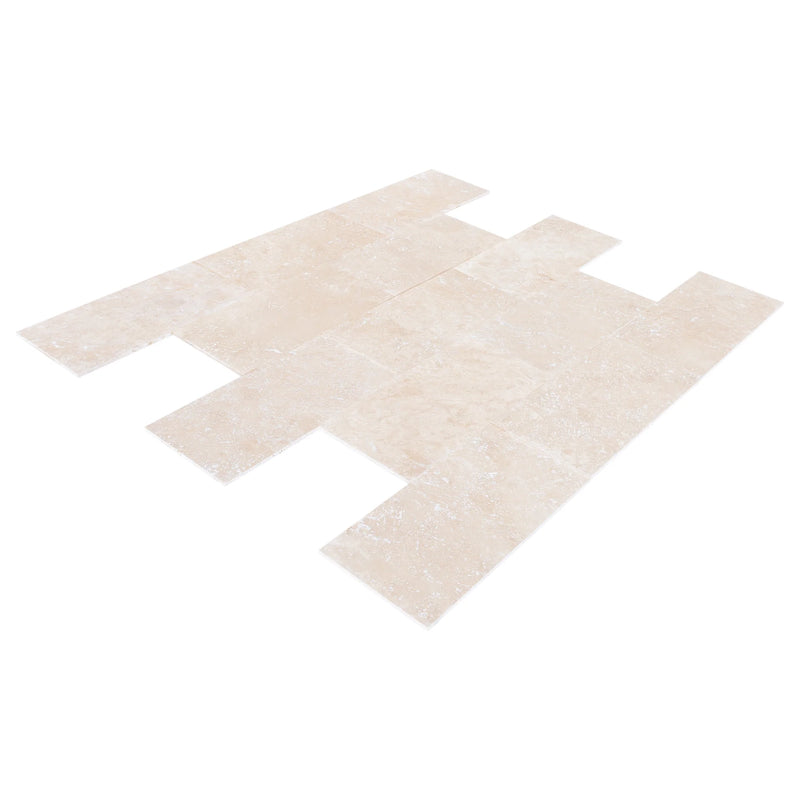 Miletos Ivory Travertine Tiles Honed and Filled Wall and Floor Tile