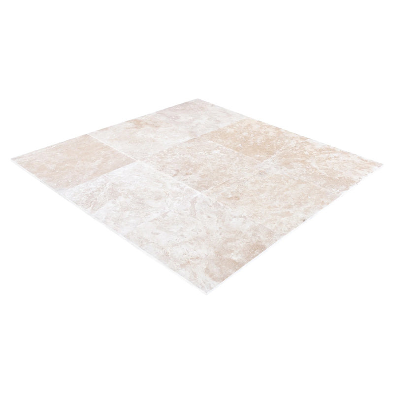 Shell Stone White Limestone Tiles 24x24 Floor and Wall Tile - Belair