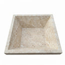 Miletos Ivory Travertine Natural Stone Fire Pit

Dimensions: 24" W x 24" L x 8" H