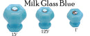 Glass Knob, Hex-Shaped