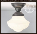 Traditional Milk Glass Replacement Globe
