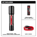 Milwaukee 2162-21 REDLITHIUM USB 2,000L Slide Focus Flashlight