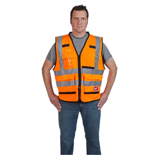 Milwaukee Class 2 High Visibility Orange Performance Safety Vest