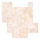 Mina Rustic Travertine Tumbled Pavers
