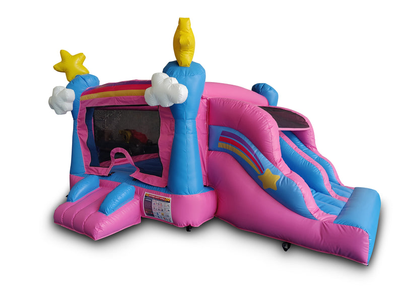 Mini Enchanted Bounce House Slide