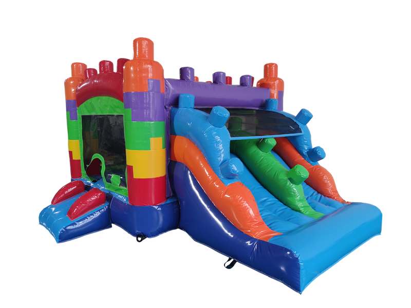 Mini Blocks Bounce House Slide