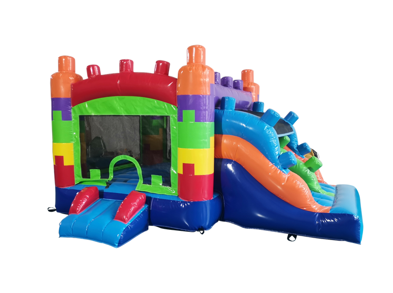 Mini Blocks Bounce House Slide